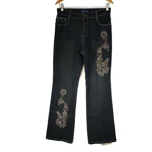 𝅺YONI Jay Jeans Y2K HIPPIE High Rise Black Jeans 9 / 10